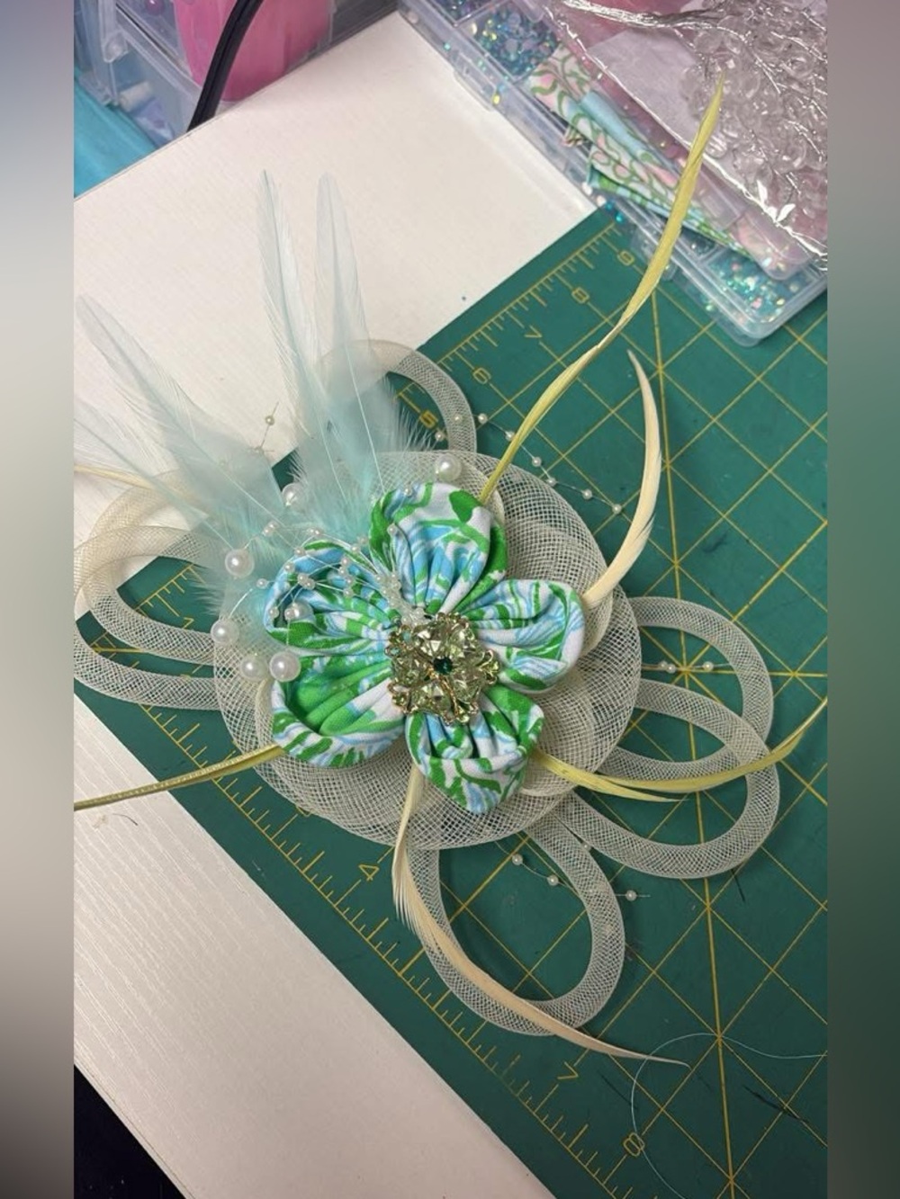 Horse print fascinator